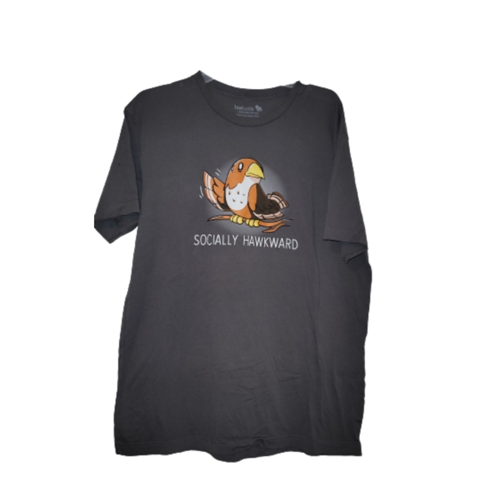 tee turtle socially hawkward tshirt size large
